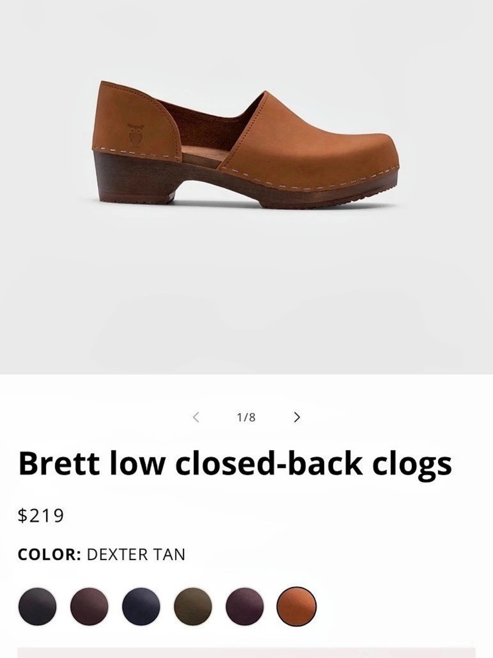 Sandgrens Brett Low Closed-Back Clogs